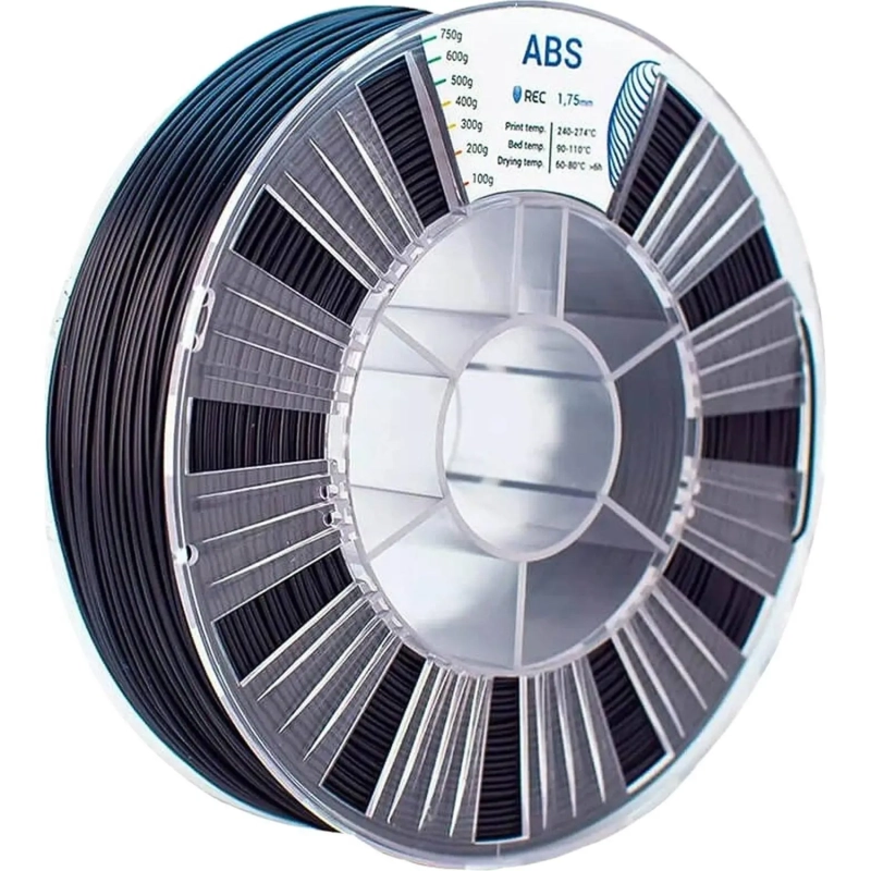 Катушка ABS пластик REC 1.75мм черный