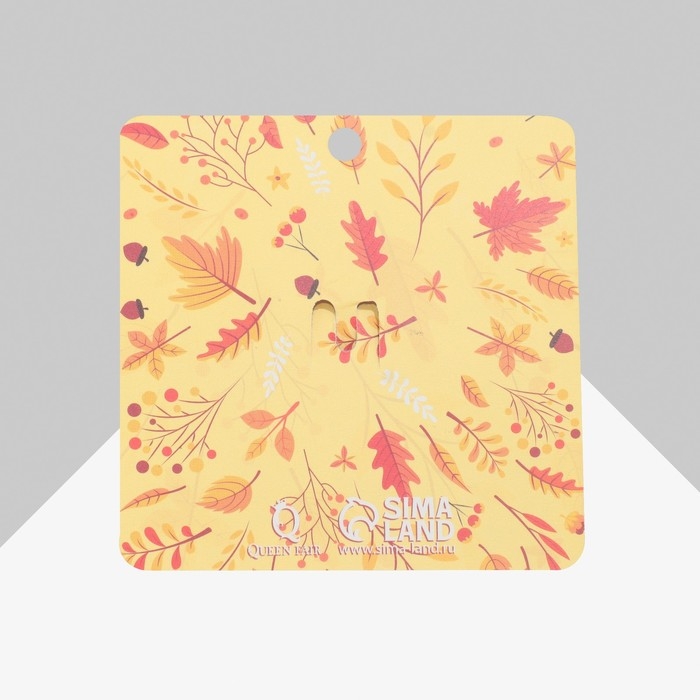 Брошь «Тыква» с листиком, цветная в золоте Брошь «Тыква» с листиком, цветная в золоте