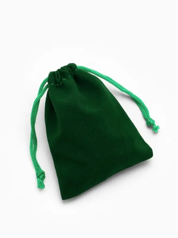 Набор мешочков бархатных 50 шт., 7*9 см (+ - 1 см), цвет зелёный (9901888) Набор мешочков бархатных 50 шт., 7*9 см (+ - 1 см), цвет зелёный (9901888)