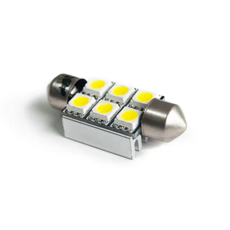 C008A Т11/белый/ (SV8,5/8) 36mm 6x5050 SMD CANBUS, блистер 2 шт.