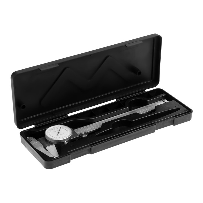 Штангенциркуль стрелочный ТУНДРА, металлический, с глубиномером, 150 мм Штангенциркуль стрелочный ТУНДРА, металлический, с глубиномером, 150 мм