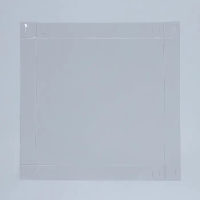 Коробка для печенья, кондитерская упаковка с PVC крышкой, With love for you, 21 х 21 х 3 см