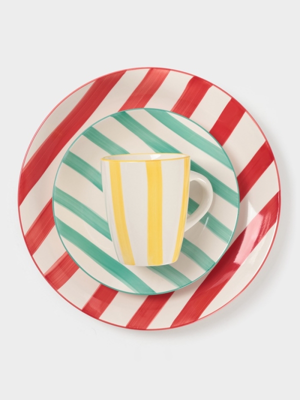 Тарелка Доляна "Райе" 26см, 26,5х3, цвет желтый