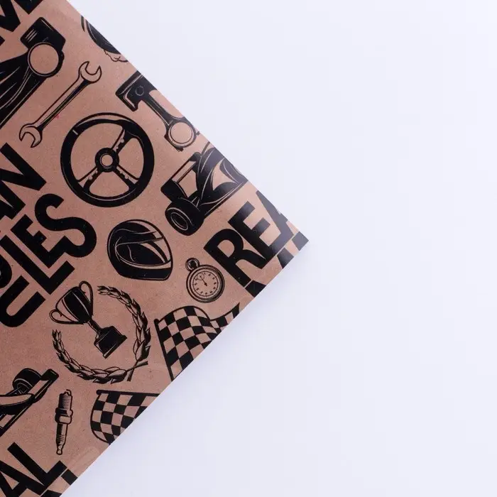 Бумага упаковочная глянцевая двухсторонняя «Брутальность», 50 х 70 см