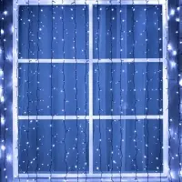 Гирлянда &laquo;Занавес&raquo; 2&times;3 м, IP44, УМС, тёмная нить, 760 LED, свечение белое, 220 В