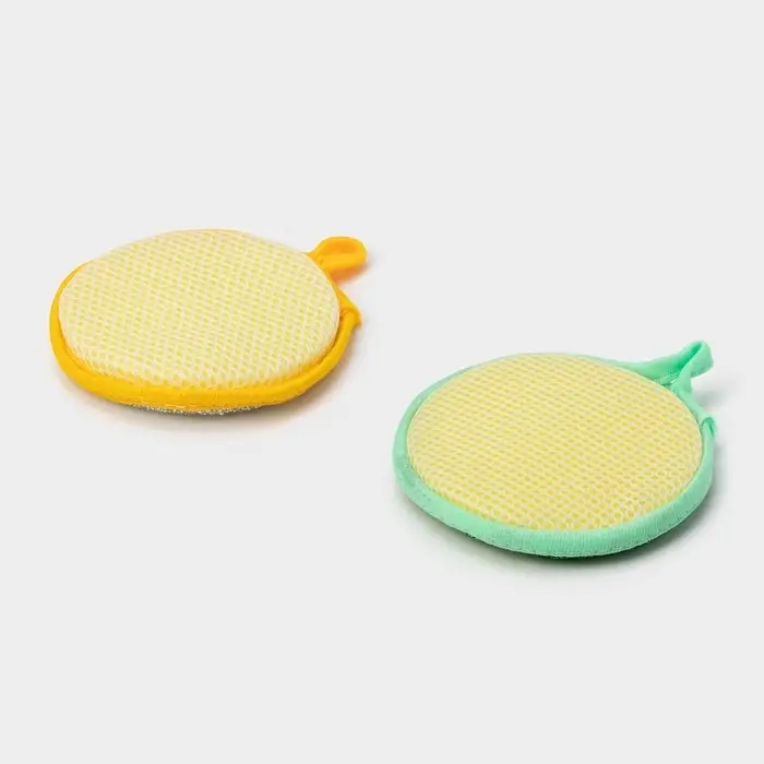 Губка для посуды Доляна «Мастер», 12×12×1.5 см Губка для посуды Доляна «Мастер», 12×12×1.5 см