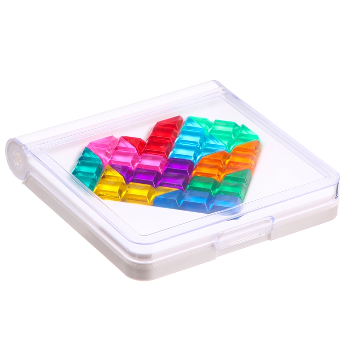 Головоломка «Тетрис» в форме сердца Головоломка «Тетрис» в форме сердца