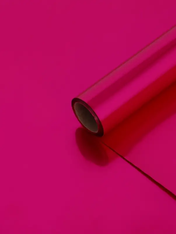 Пленка для цветов и букетов &laquo;Металл&raquo;, розовый, 0.57&times;5 м &plusmn;5% см