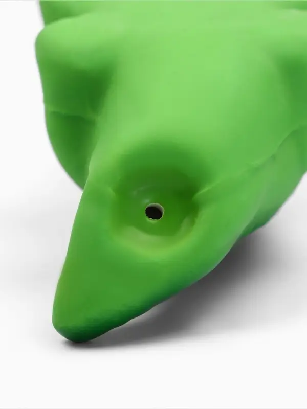 Игрушка пищащая для собак из латекса "Крокодил", 20,5 х 6,5