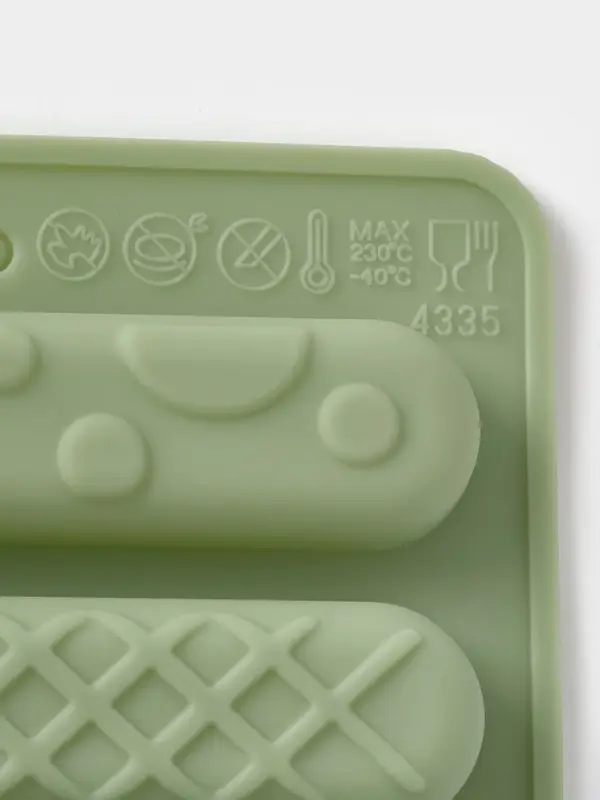 Форма для выпечки шоколада и печенья, 20x10x1,7 см, 8 ячеек Форма для выпечки шоколада и печенья, 20x10x1,7 см, 8 ячеек