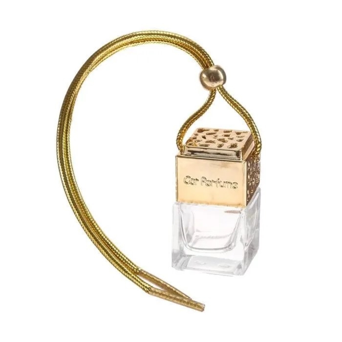 Флакон под ароматизатор в машину, подвесной, Флакон под ароматизатор в машину, подвесной, "Car Parfume" 8 мл, золотистый
