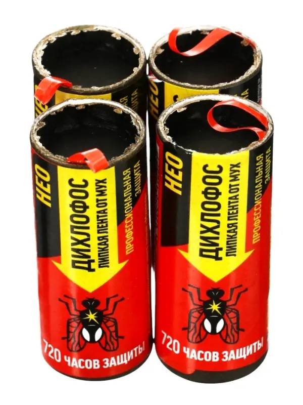 Липкая лента от мух &laquo;Дихлофос НЕО&raquo;, набор 4 шт.