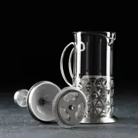 Френч-пресс стеклянный Доляна &laquo;Фараон&raquo;, 350 мл, 13&times;9&times;19 см