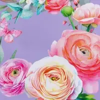 Пакет подарочный "Цветочная симфония" ламинированный 18 х 22,3 х 10 см