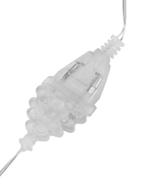 Удлинитель для комнатных гирлянд, 5 м, прозрачная нить, УМС-вилка