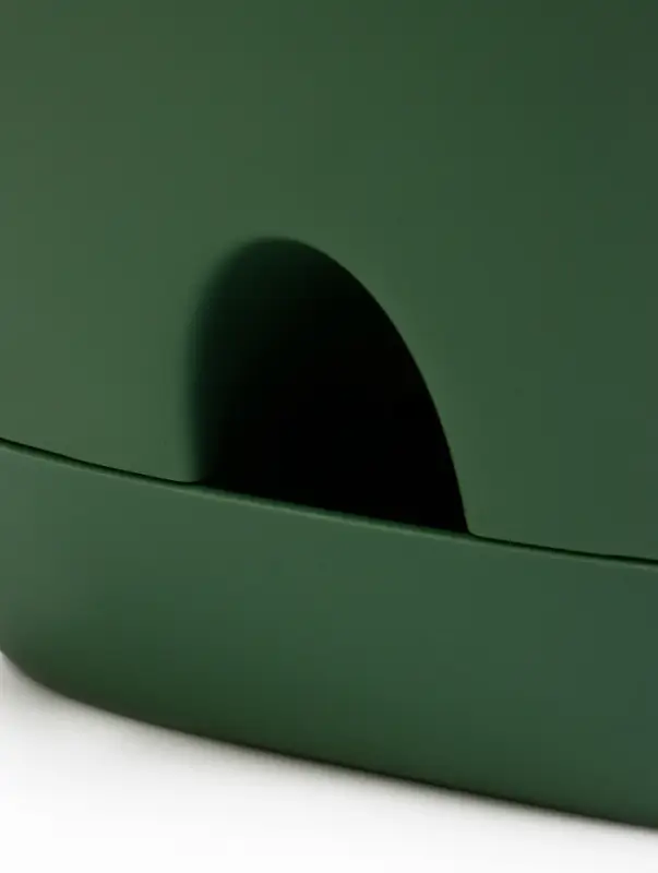 Кашпо с прикорневым поливом 15 л D-29,5см, H-31см олива "Гранд"