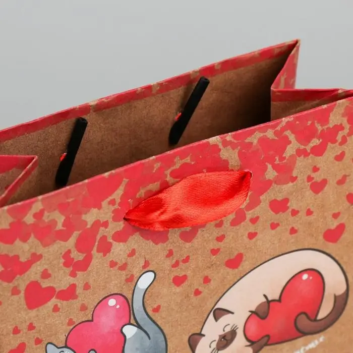 Пакет подарочный крафтовый, упаковка, «Ты – мое счастье!», MS 18 х 23 х 10 см Пакет подарочный крафтовый, упаковка, «Ты – мое счастье!», MS 18 х 23 х 10 см