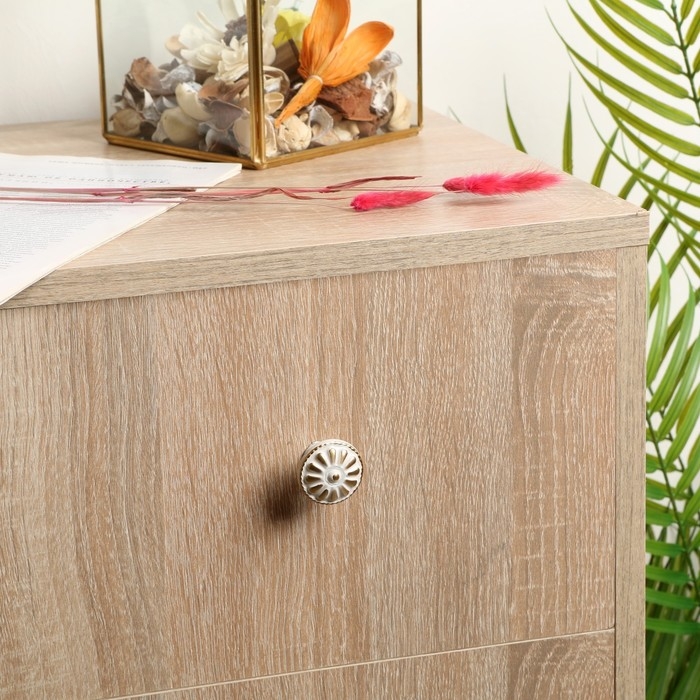 Ручка кнопка РК201, белая, с золотой вставкой, 8 шт TMP Ручка кнопка РК201, белая, с золотой вставкой, 8 шт TMP