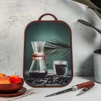 VETTA Доска разделочная "Кофе", 37x25х1,2см, полипропилен, 2 дизайна