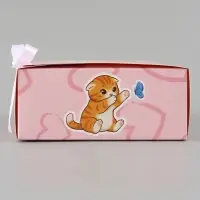 Коробка подарочная самосборная &laquo;Держи подарочек&raquo;, 16.5&times;12&times;5 см, с лентой