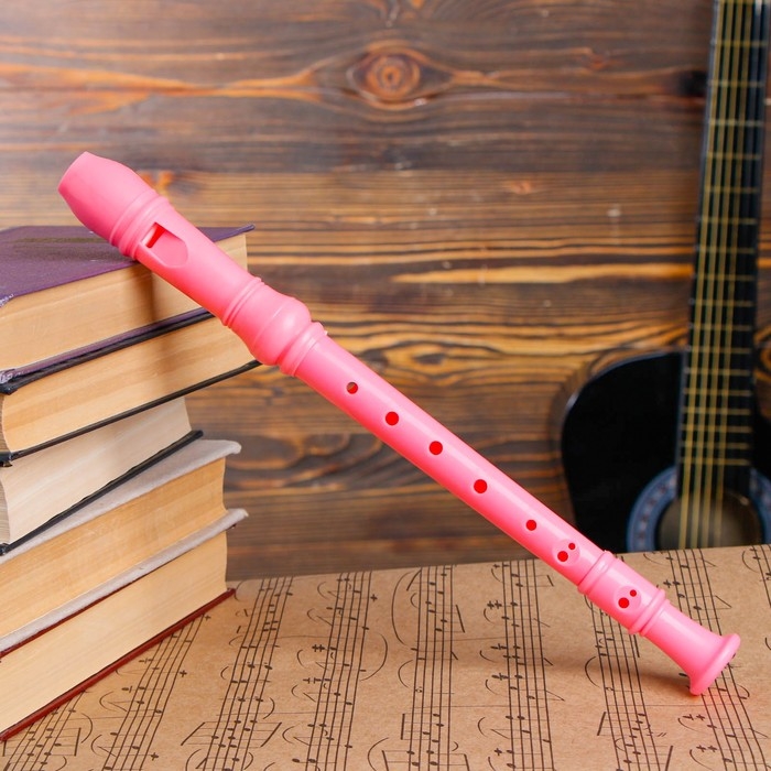 Блокфлейта Music Life, 8 отверстий, немецкая система, сопрано, розовая Блокфлейта Music Life, 8 отверстий, немецкая система, сопрано, розовая