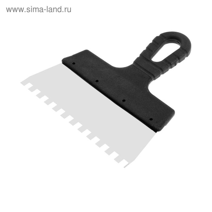 Шпатель зубчатый ЛОМ, 200 мм, зуб 8 мм, нержавеющая сталь Шпатель зубчатый ЛОМ, 200 мм, зуб 8 мм, нержавеющая сталь
