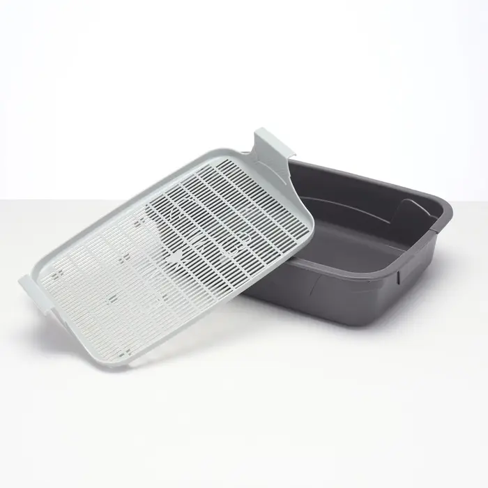 Туалет с сеткой,44&times;33&times;11.5 см, серый