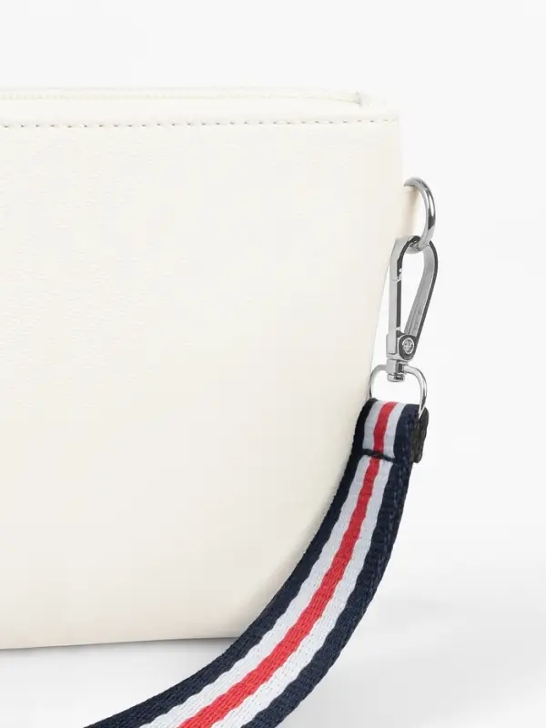 Ручка-петля для сумки, стропа, 20&times;2.5 см, синяя, белая, красная