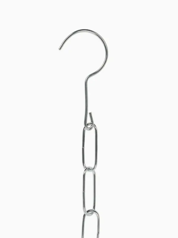 Цепочка-держатель для плечиков, звенья 4&times;2 см, L=110 см, цвет хром