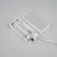 Гирлянда &laquo;Нить&raquo; 2 м, роса с насадками &laquo;Прищепки-цыплёнок&raquo;, IP20, серебристая нить, 20 LED, от батареек АА&times;2, свечение тёплое белое