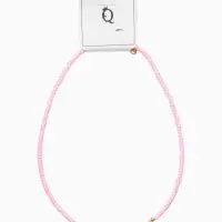 Чокер "Морской мир" крошка с жемчугом, бусины, цвет розовый  в золоте