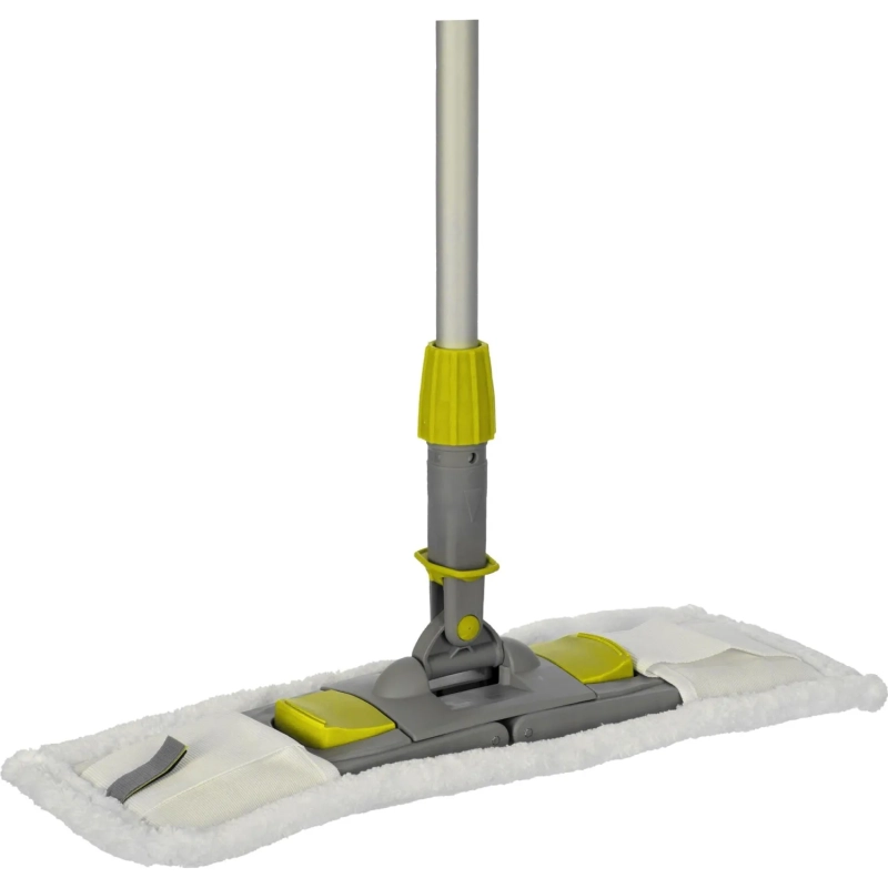 Держатель МОПа универс/зажимы, пластик LuscanProf  50х11см, серый/желтый