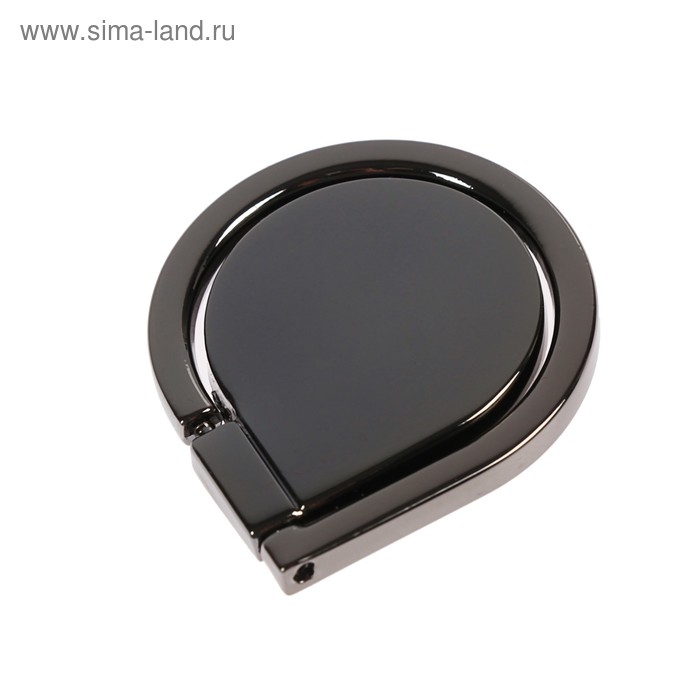 Держатель-подставка с кольцом для телефона LuazON, в форме "Капли воды", серый