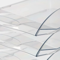 Лоток горизонтальный Attache 4шт/уп прозрачный тд_у