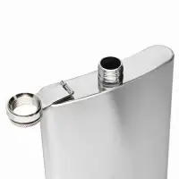 Фляжка Мастер К, 600 мл, подарочная, армейская, 20 oz, нержавеющая сталь, серебристая