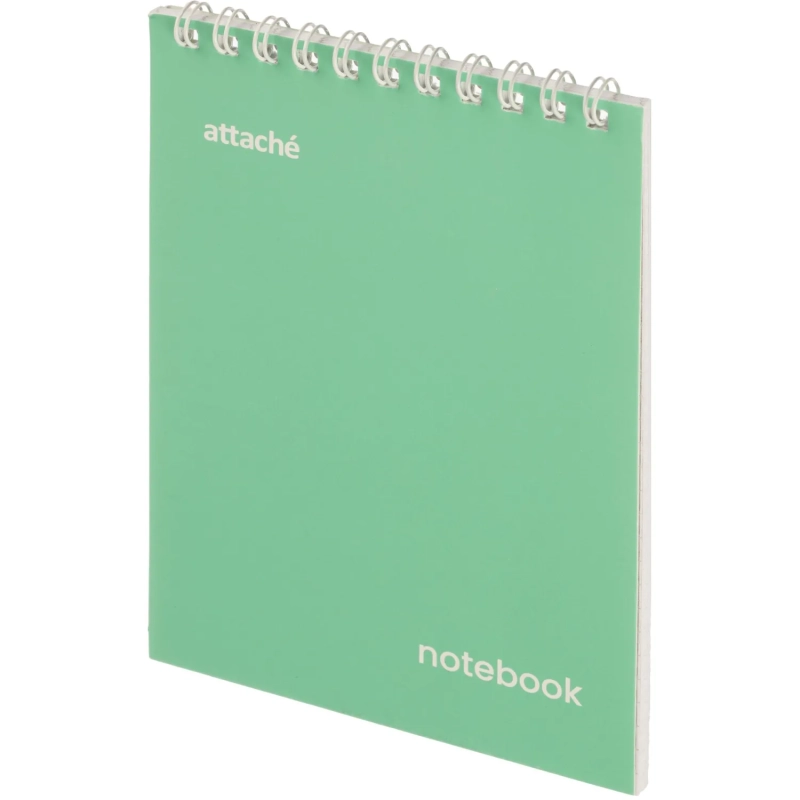 Блокнот Attache Акварель гребень картон А6 40л бирюзовый