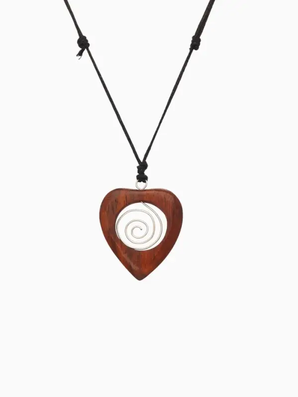 Кулон &laquo;Сердце&raquo;, дерево соно