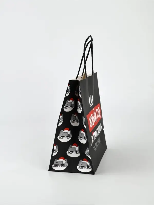 Набор пакетов подарочных новогодних &laquo;Так тебе и надо&raquo;, 6 шт., 22&times;22&times;11 см