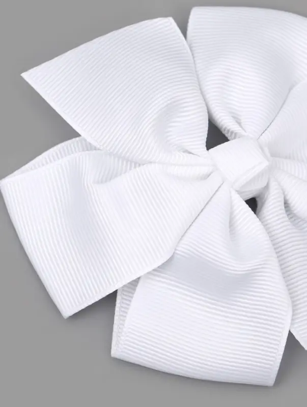 Бант для волос на заколке белый, Принцессы Дисней