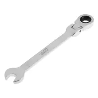 Ключ комбинированный трещоточный шарнирный ТУНДРА, CrV, полированный, 72 зуба, 12 мм