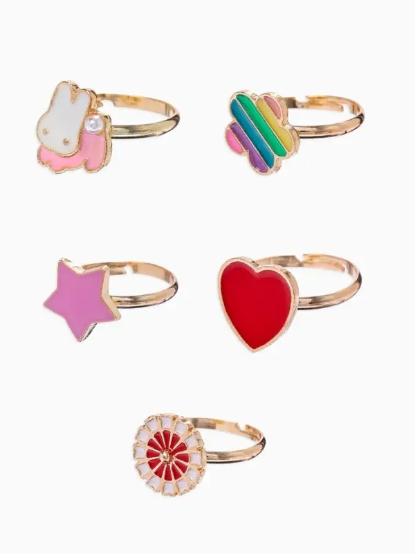 Кольцо &laquo;Выбражулька. Лето&raquo;, форма МИКС, разноцветное в золоте, безразмерное