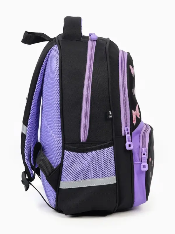 Рюкзак школьный, с эргономичной спинкой &laquo;Бантик&raquo;