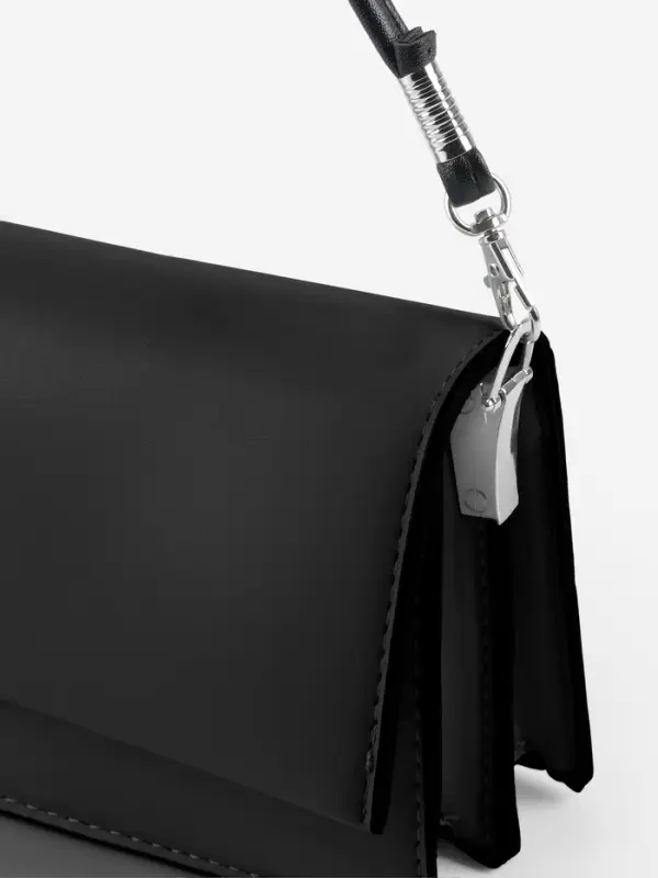 Ручка-шнурок для сумки, с карабинами, 120&times;0.6 см, чёрная