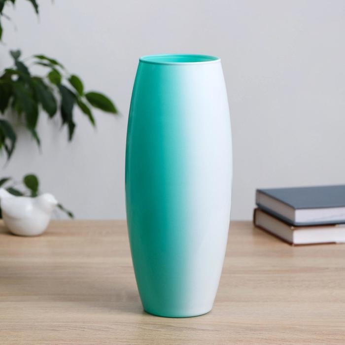 Ваза  Ваза "Абстракция-зеленый" d-7,5см 10х26 см, микс