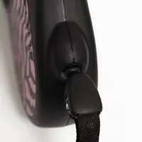 Рулетка Flexi Safari cord M, 5 м, трос, до 20 кг, розовая зебра (pink Zebra)