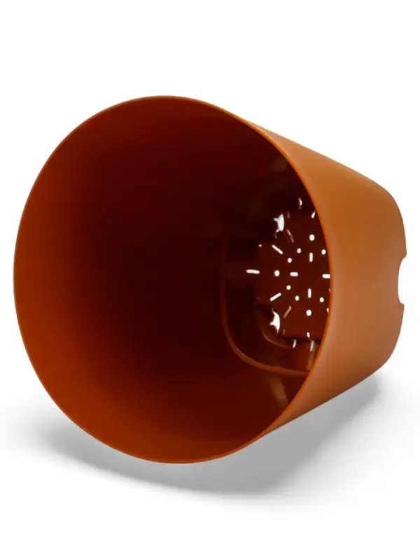 Кашпо с прикорневым поливом 8 л D-24см, H-25см карамель  Кашпо с прикорневым поливом 8 л D-24см, H-25см карамель "Гранд"