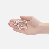 Подвеска &laquo;Барашек&raquo;, 3D-печать, белая