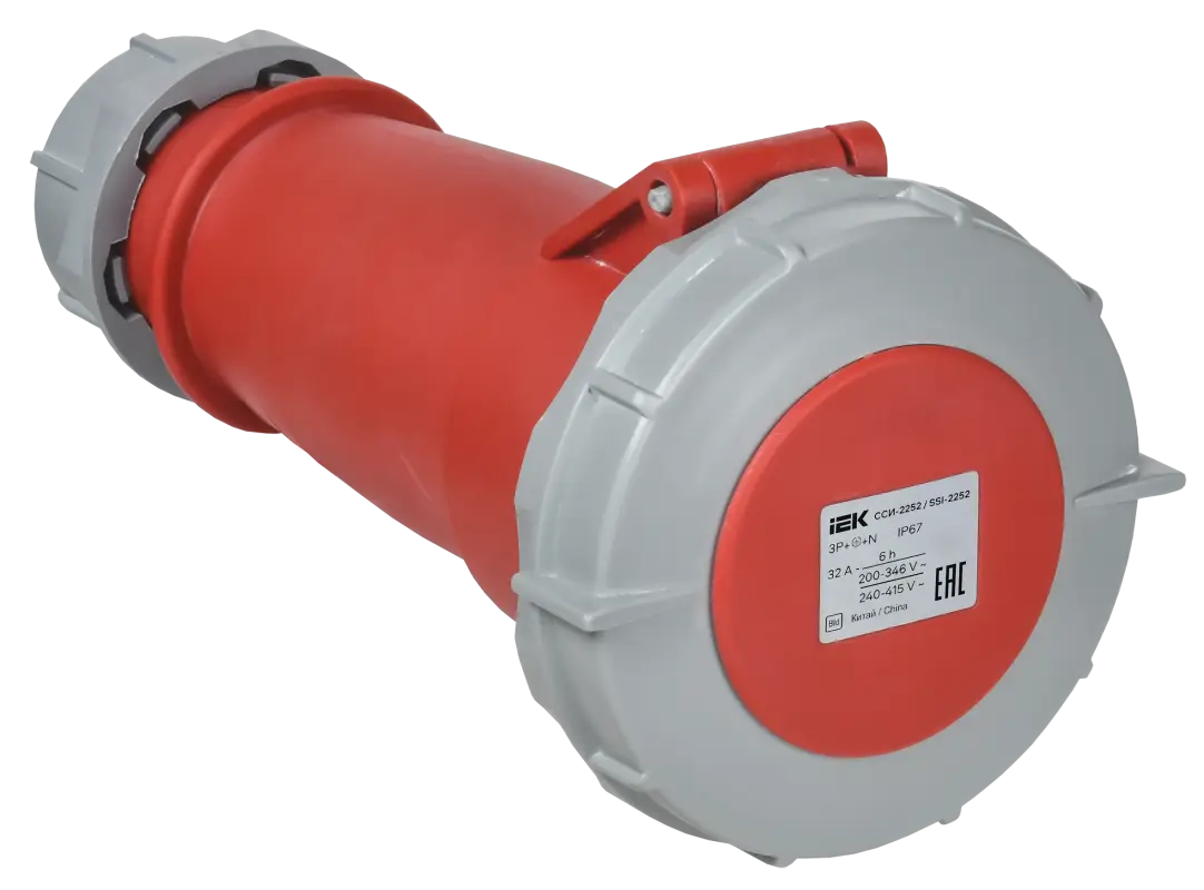 Розетка переносная ССИ-2252 32А 6ч 380В 3P+PE+N IP67 IEK