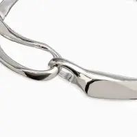 Колье "Стиль", цвет серебро d=12см