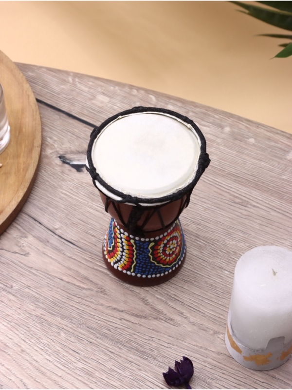 Сувенирный музыкальный инструмент Сувенирный музыкальный инструмент "Барабан Джембе" махагон, 8х8х15 см